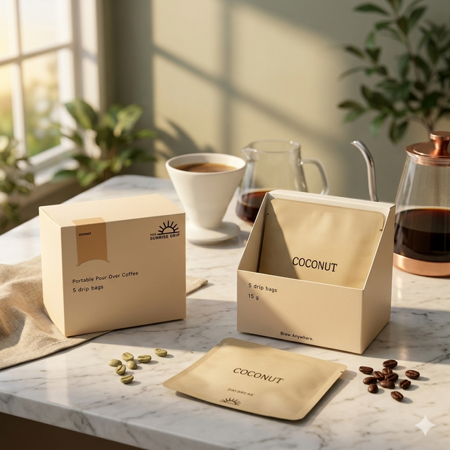 Bespoke FSC Paper Display Boxes: The Sustainable Stage for Drip Coffee Collections