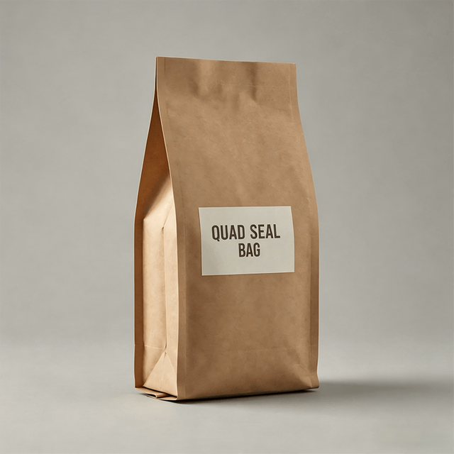 Premium Quad-Seal Coffee Bags | Seamless Branding