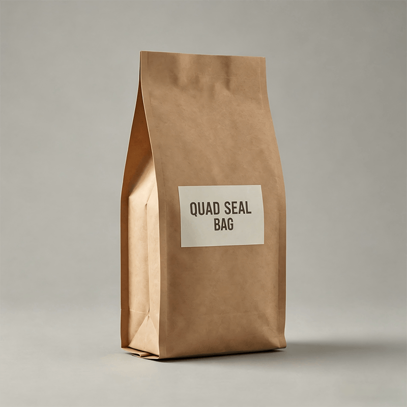 Premium Quad-Seal Coffee Bags | Seamless Branding