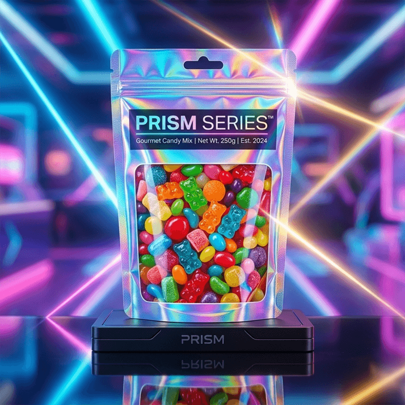 Holographic Custom Printed Cannabis Pouches