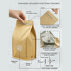 Premium 8-Side-Seal Flat Bottom Coffee Bags